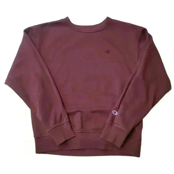 Burgandy Champions Crew Neck Pullover Sweater Sz Med - Picture 1 of 6
